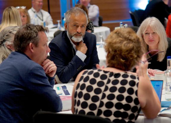 connecting at Optimus Education conference 